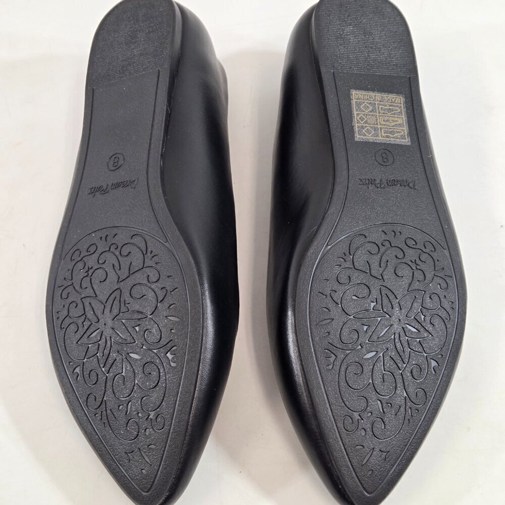 Dream Pairs Black Pointed Toe Flats US Size 8 NWOT - Picture 6 of 8